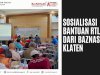 Sosialisasi Bantuan RTLH dari BAZNAS Klaten