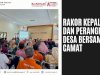Rakor Kades dan Perangkat Desa bersama Camat