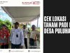 Cek Lokasi Persiapan Acara Tanam Padi Bersama Gubernur