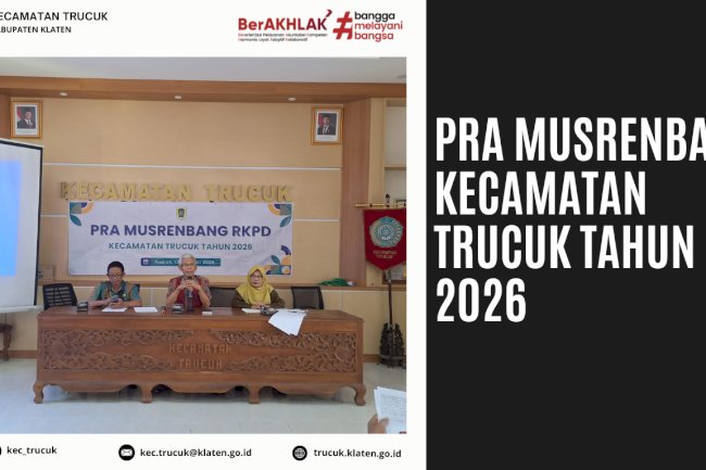 Pra Musrenbang Kecamatan Trucuk Tahun 2026