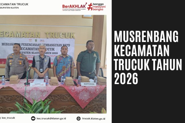 Musrenbangcam Tahun 2026 Kecamatan Trucuk