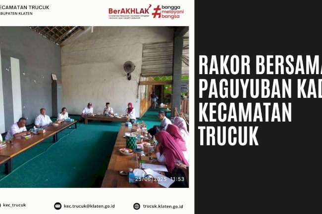 Rakor Paguyuban Kadus bersama Camat