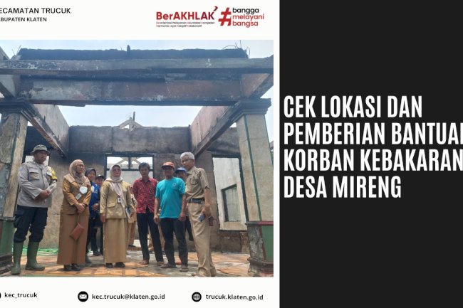 Cek lokasi dan Pemberian bantuan Korban Kebakaran