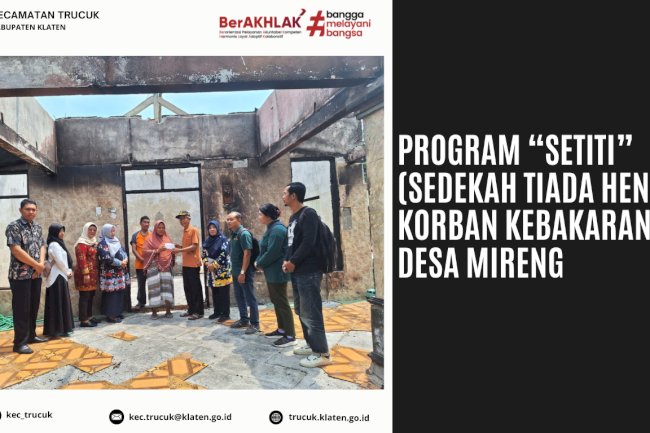 Program SETITI Kecamatan Trucuk di Desa Mireng