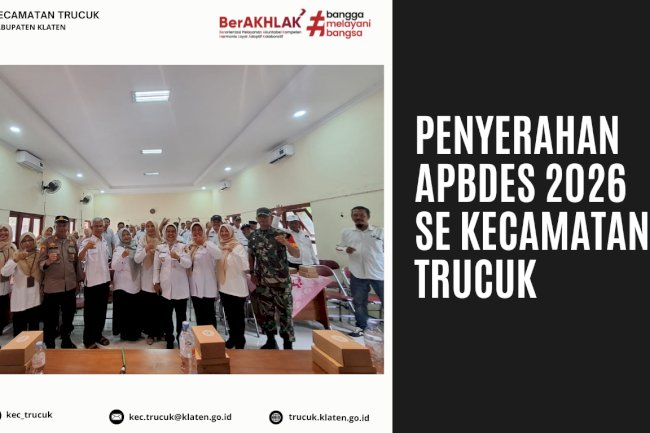 Penyerahan APBDes 2026 se Kecamatan Trucuk