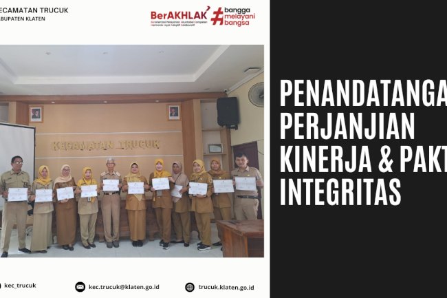 Penandatanganan Pakta Integritas dan Perjanjian Kinerja