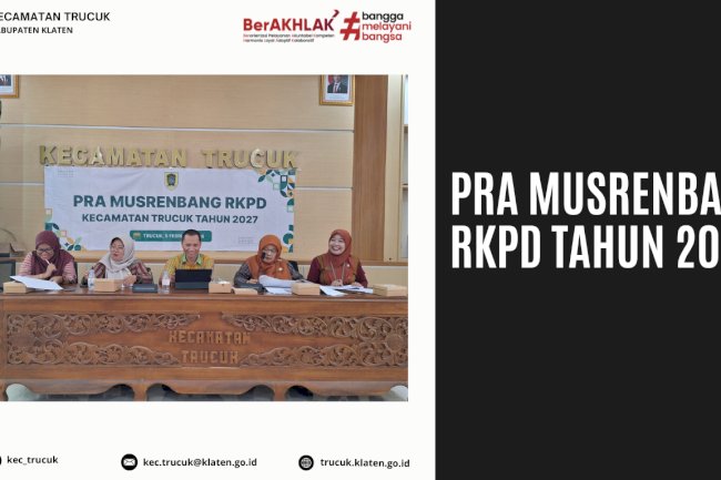 Pra Musrenbang RKPD Tahun 2027