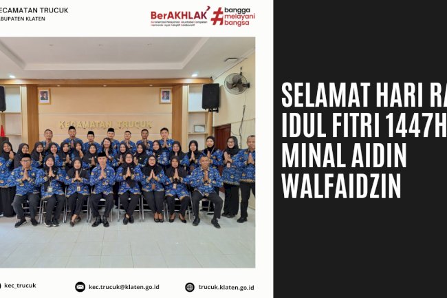Selamat Hari Raya Idul Fitri 1447 H Mohon Maaf Lahir dan Batin