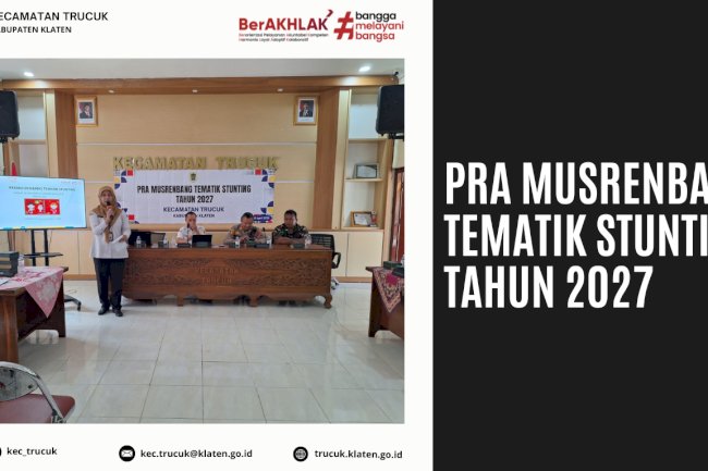 Pra Musrenbang Tematik Stunting Tahun 2027