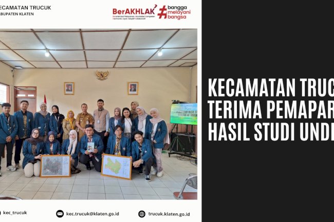 Kecamatan Trucuk Terima Pemaparan Hasil Studi UNDIP untuk Dukung Pengembangan Infrastruktur Wilayah