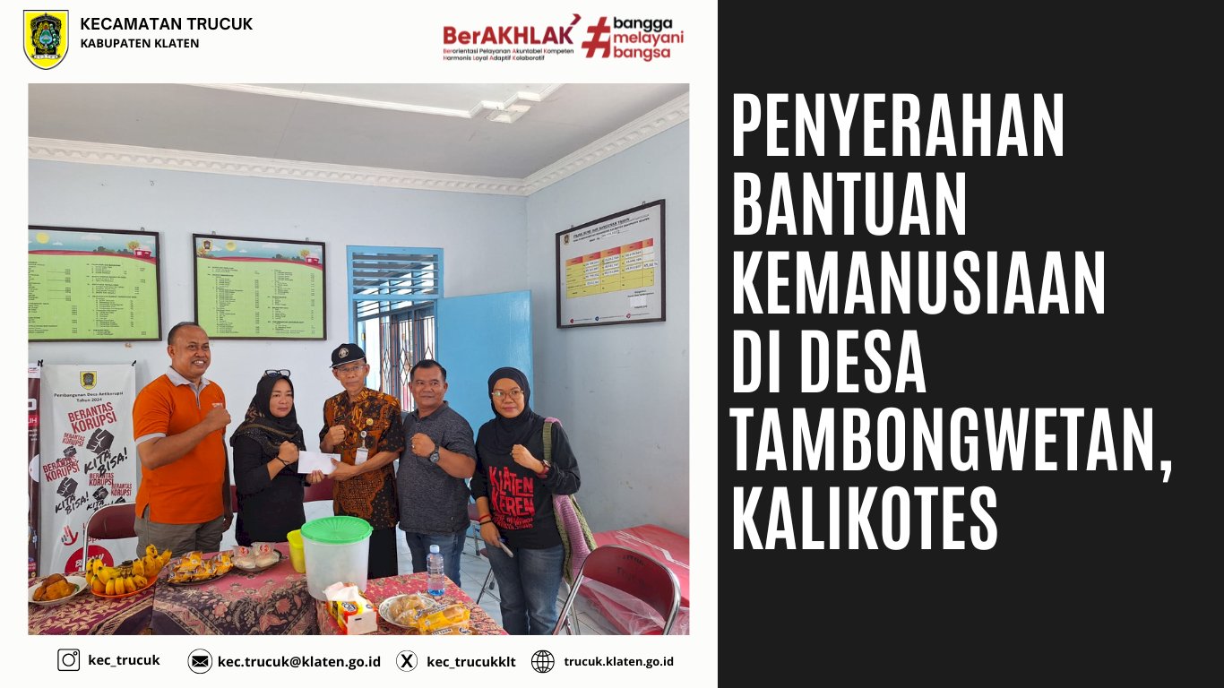 Penyaluran Bantuan Kemanusiaan di Desa Tambongwetan, Kalikotes