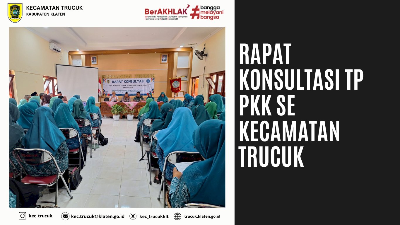 Rapat Konsultasi TPPKK se Kecamatan Trucuk