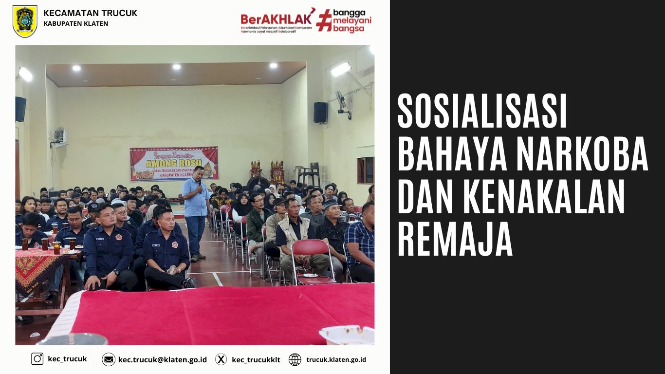 Sosialisasi Bahaya Narkoba dan Kenakalan Remaja