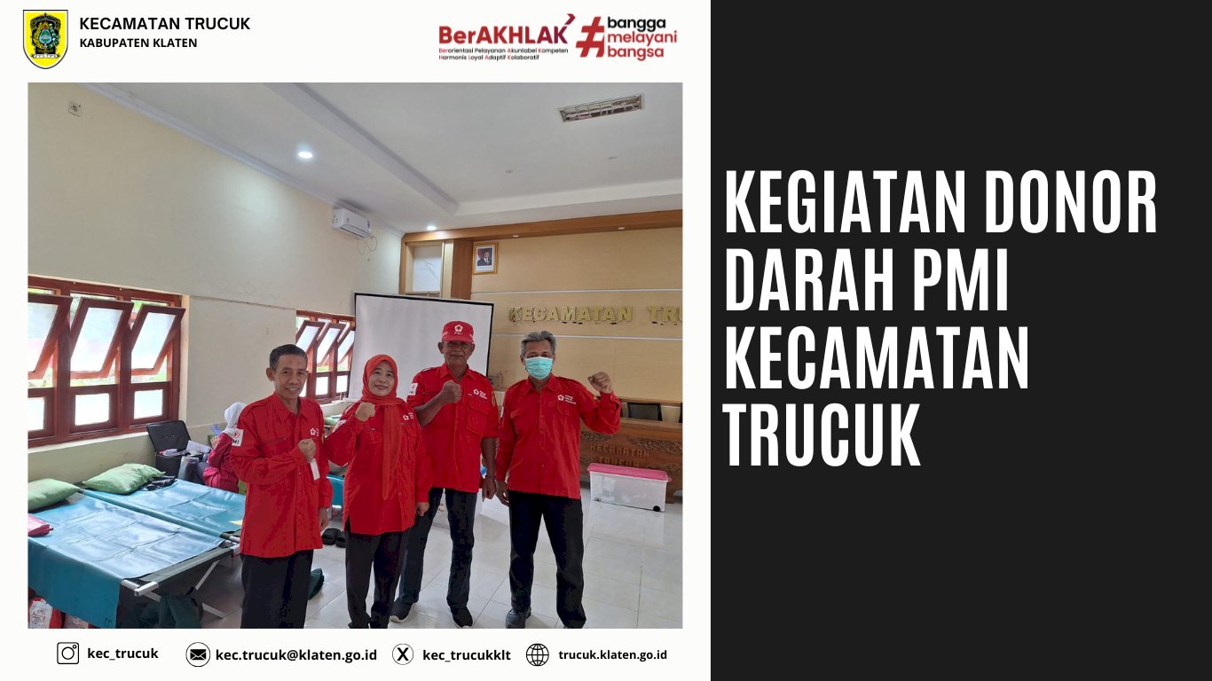 Donor Darah PMI Kecamatan Trucuk