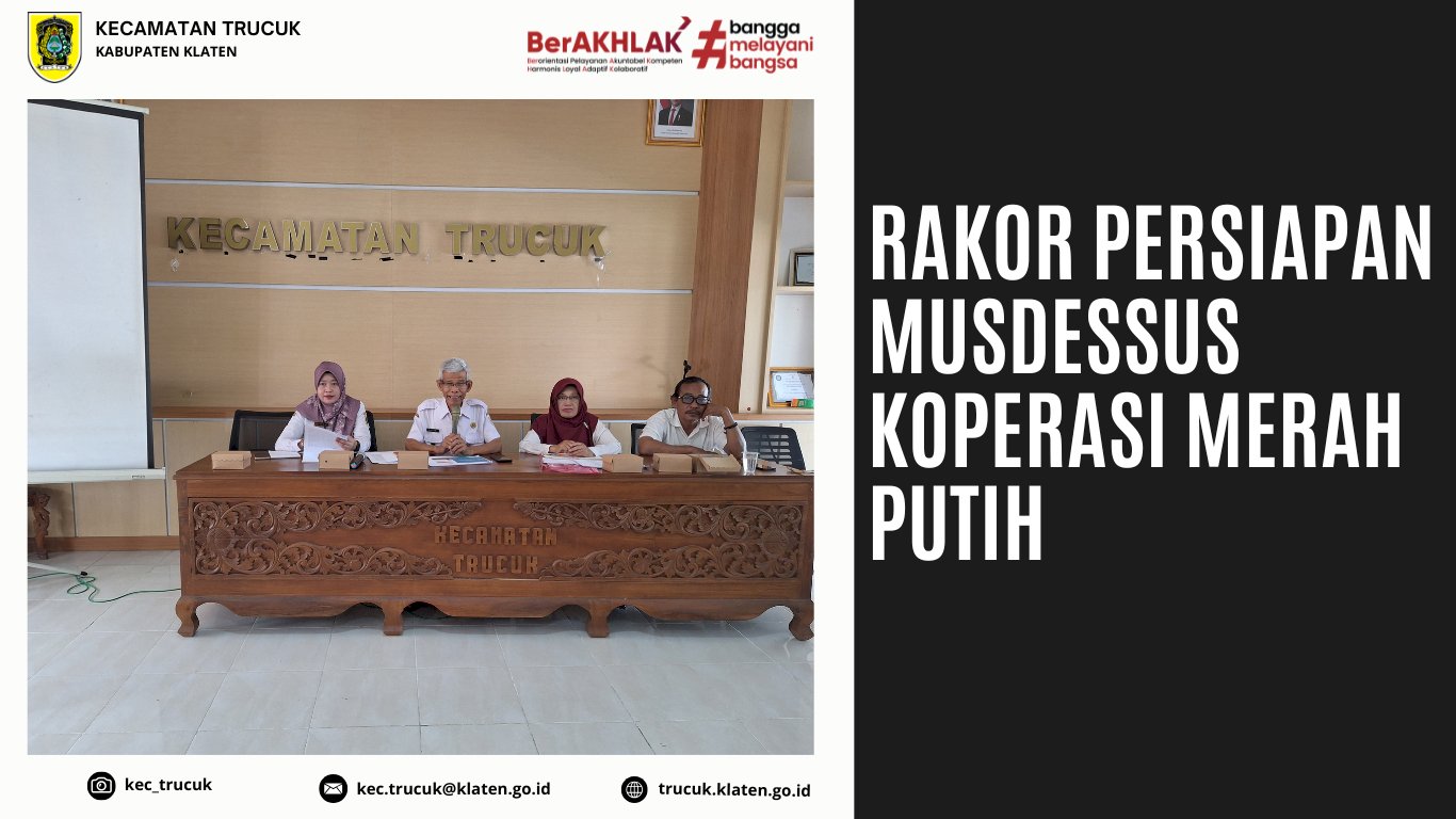 Rapat Koordinasi Persiapan Musdessus Koperasi Merah Putih