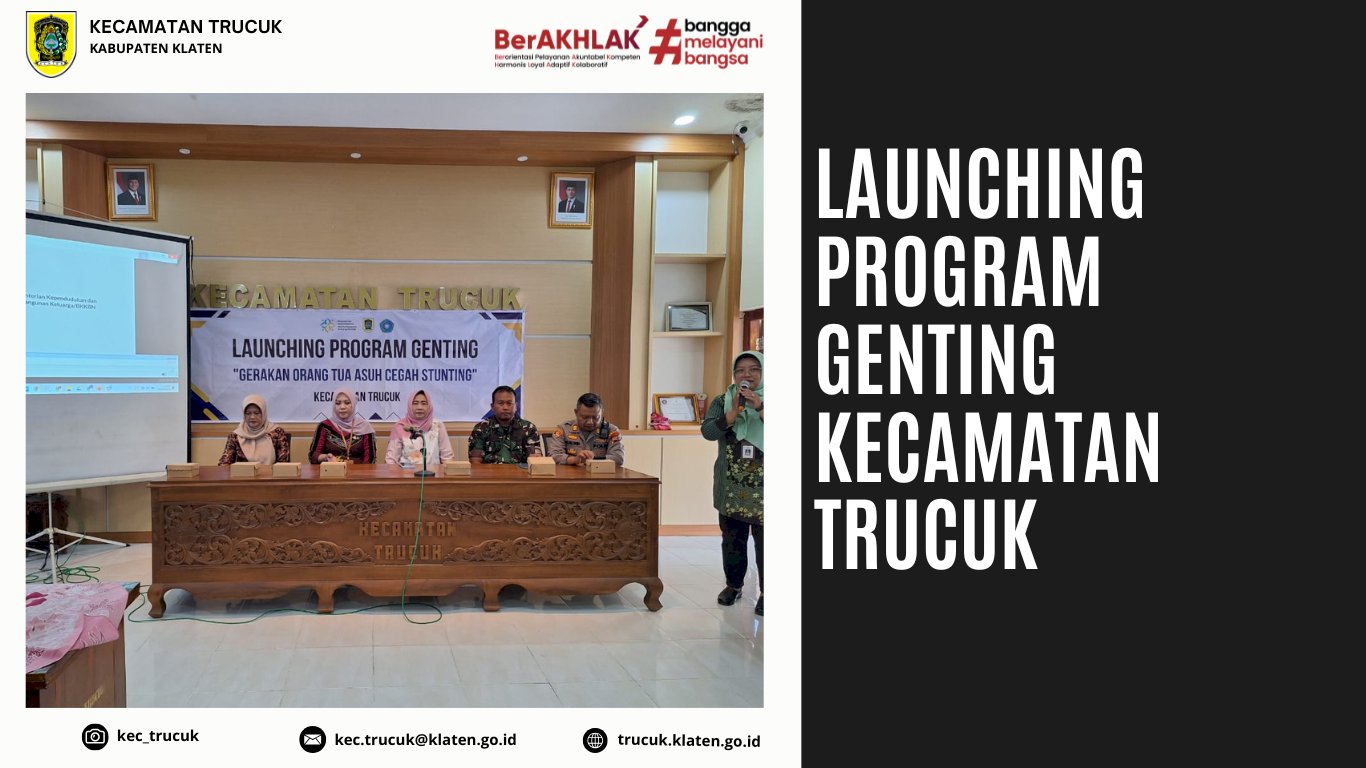 Launching Program GENTING Kecamatan Trucuk