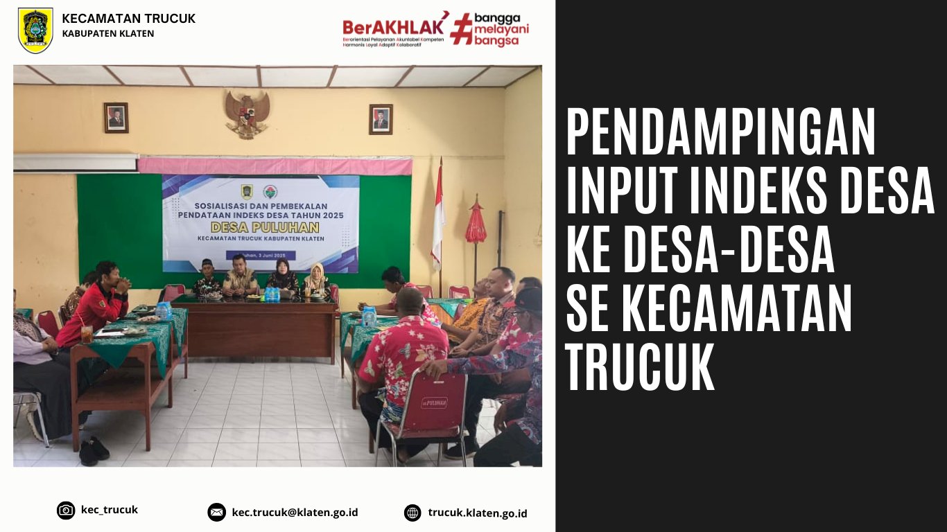 Pendampingan Input Aplikasi Indeks Desa