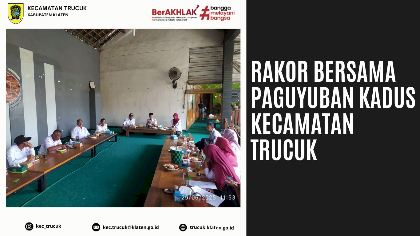 Rakor Paguyuban Kadus bersama Camat