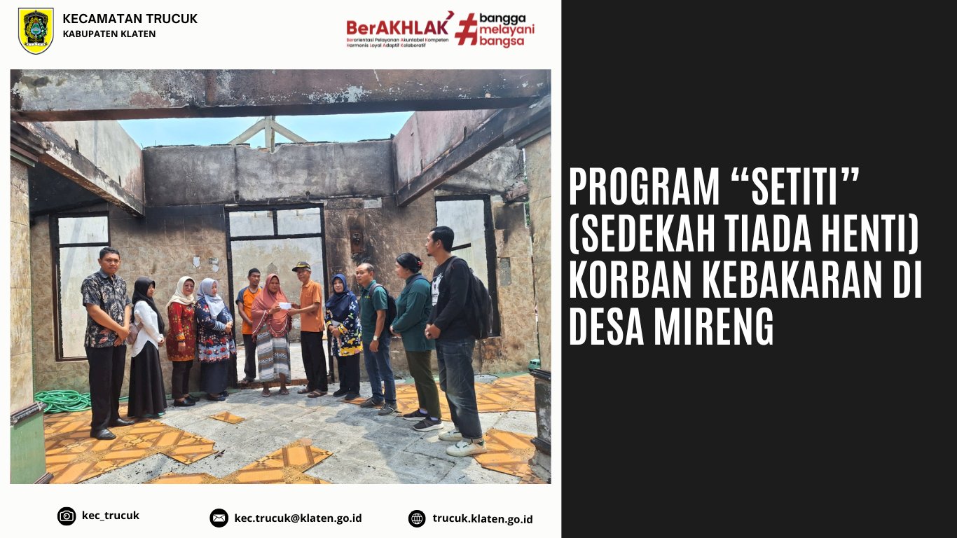 Program SETITI Kecamatan Trucuk di Desa Mireng