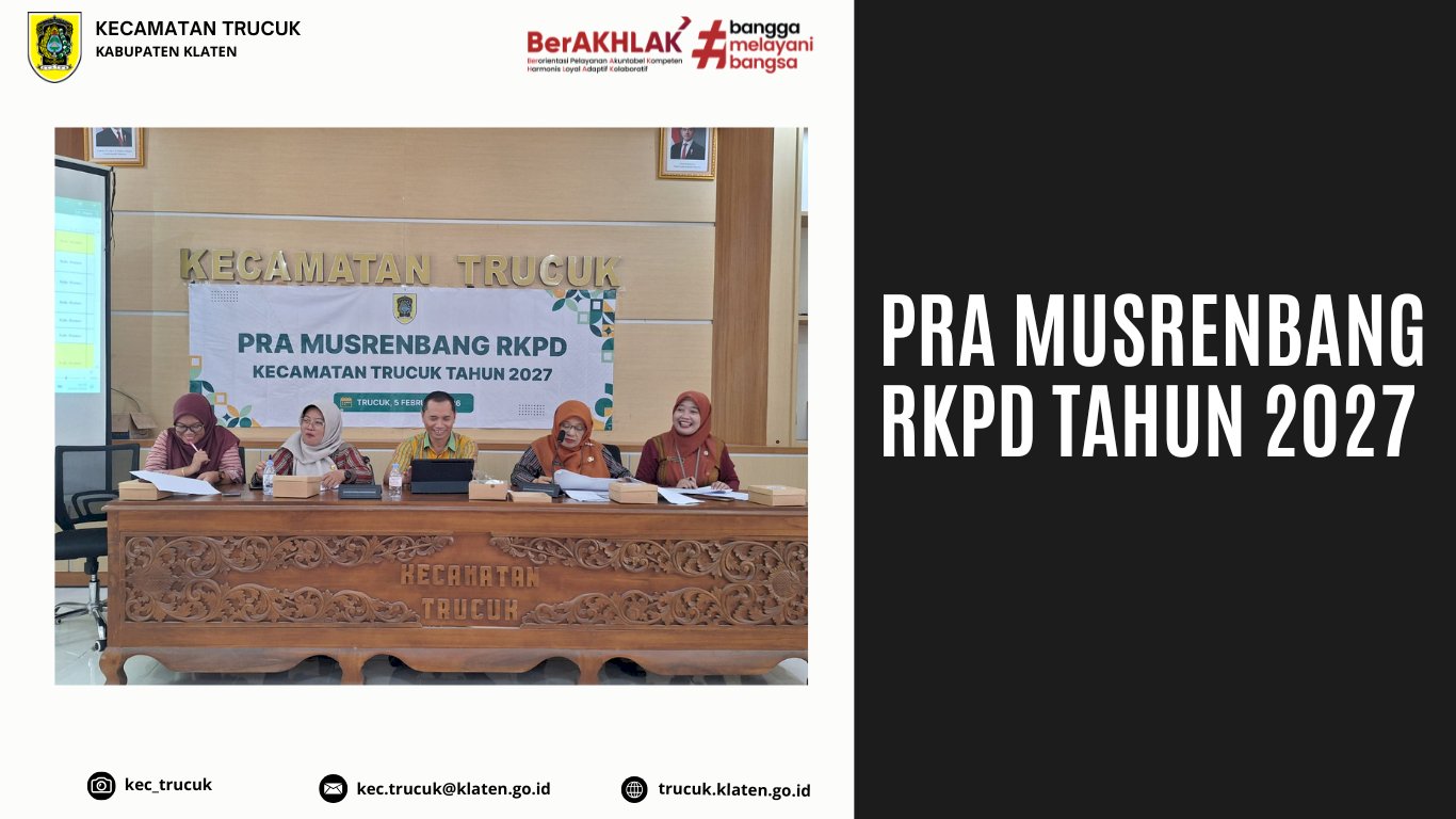 Pra Musrenbang RKPD Tahun 2027