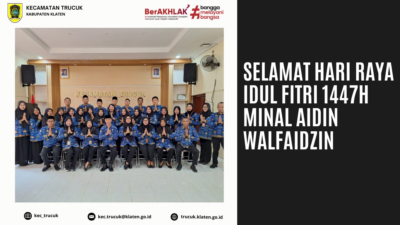 Selamat Hari Raya Idul Fitri 1447 H Mohon Maaf Lahir dan Batin