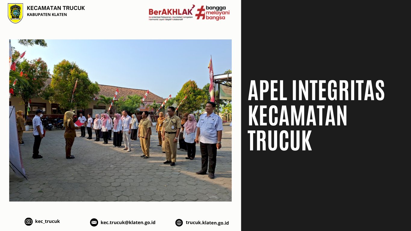 Apel Integritas Kecamatan Trucuk