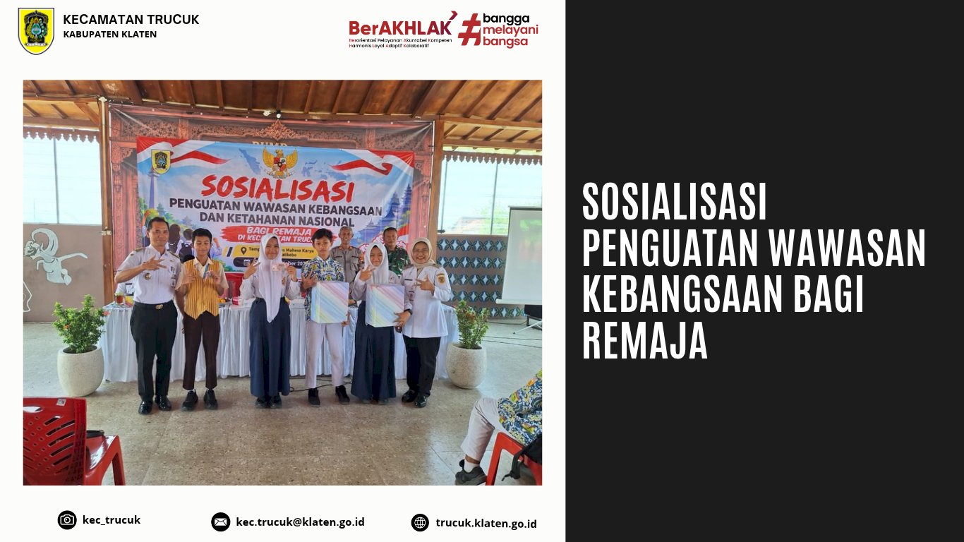 Perkuat Wawasan Kebangsaan Remaja, Kecamatan Trucuk Dorong Generasi Muda Bijak di Era Digital