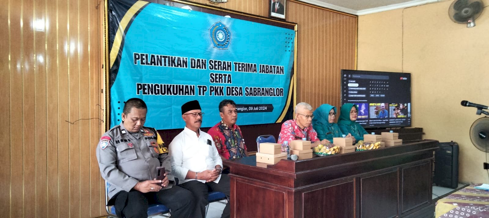 Pelantikan Ketua TPPKK Desa Sabranglor