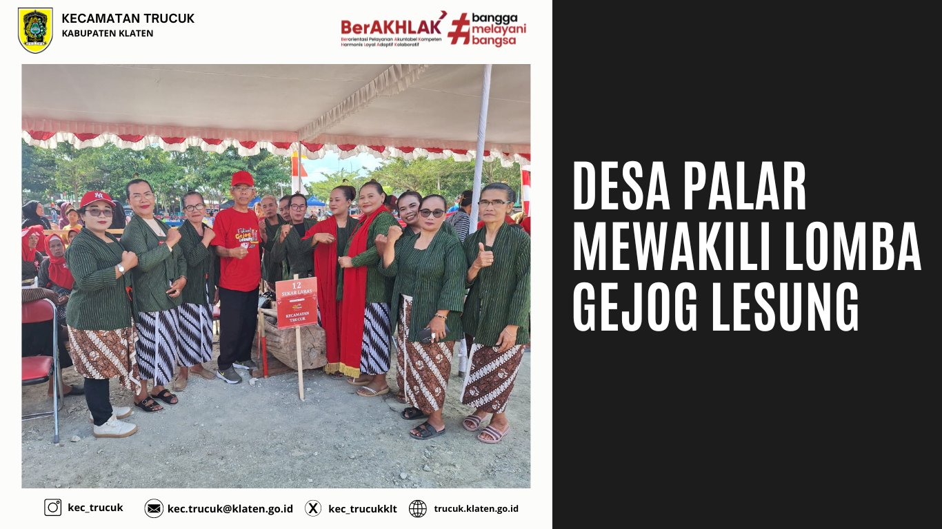 Desa Palar Mewakili Lomba Gejog Lesung