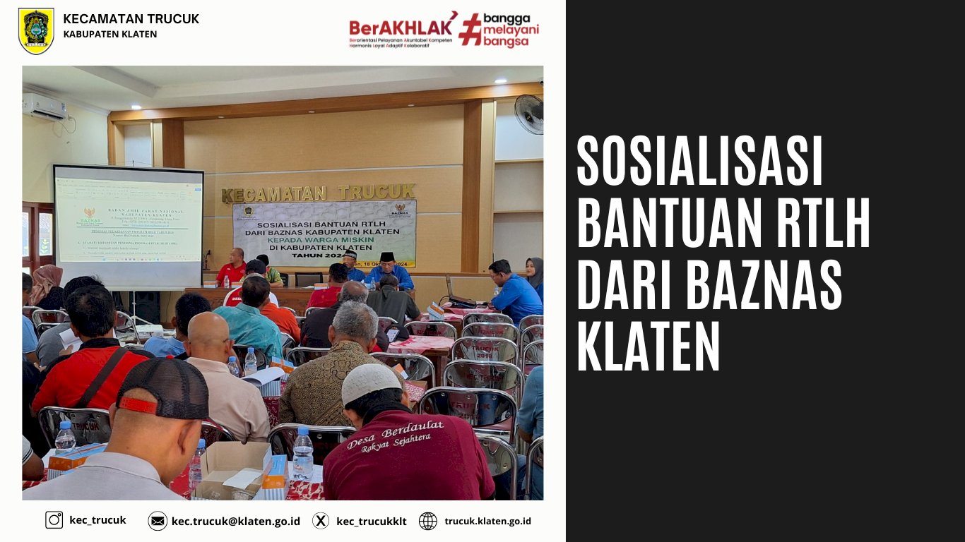 Sosialisasi Bantuan RTLH dari BAZNAS Klaten