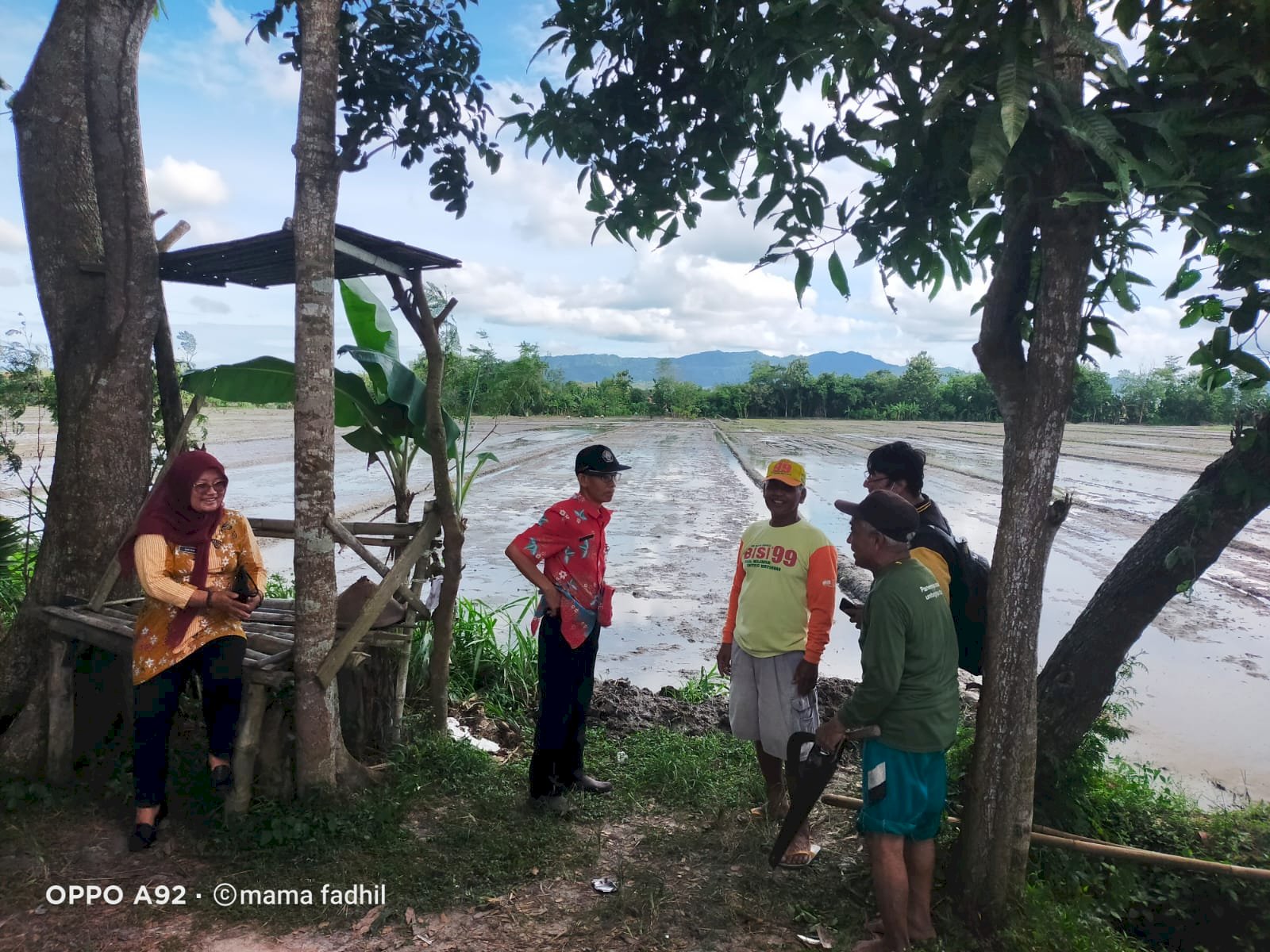 Cek Lokasi Persiapan Acara Tanam Padi Bersama Gubernur