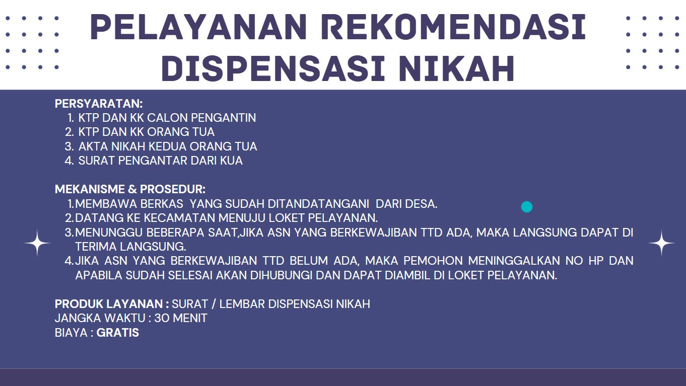 STANDAR PELAYANAN KECAMATAN TRUCUK