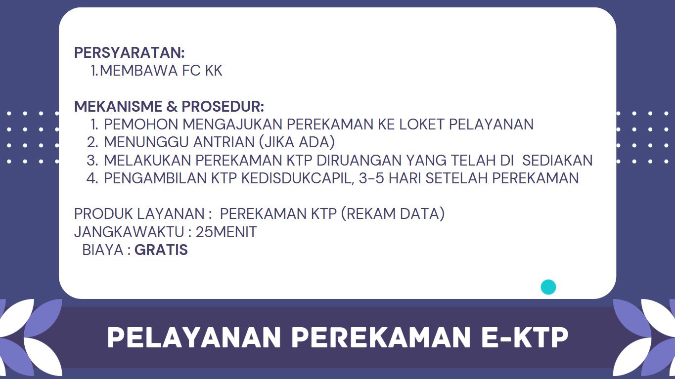 STANDAR PELAYANAN KECAMATAN TRUCUK