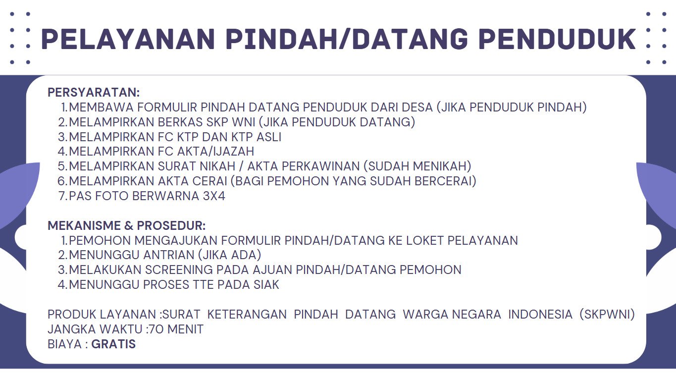 STANDAR PELAYANAN KECAMATAN TRUCUK