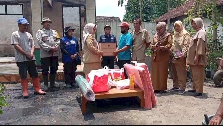 Cek lokasi dan Pemberian bantuan Korban Kebakaran