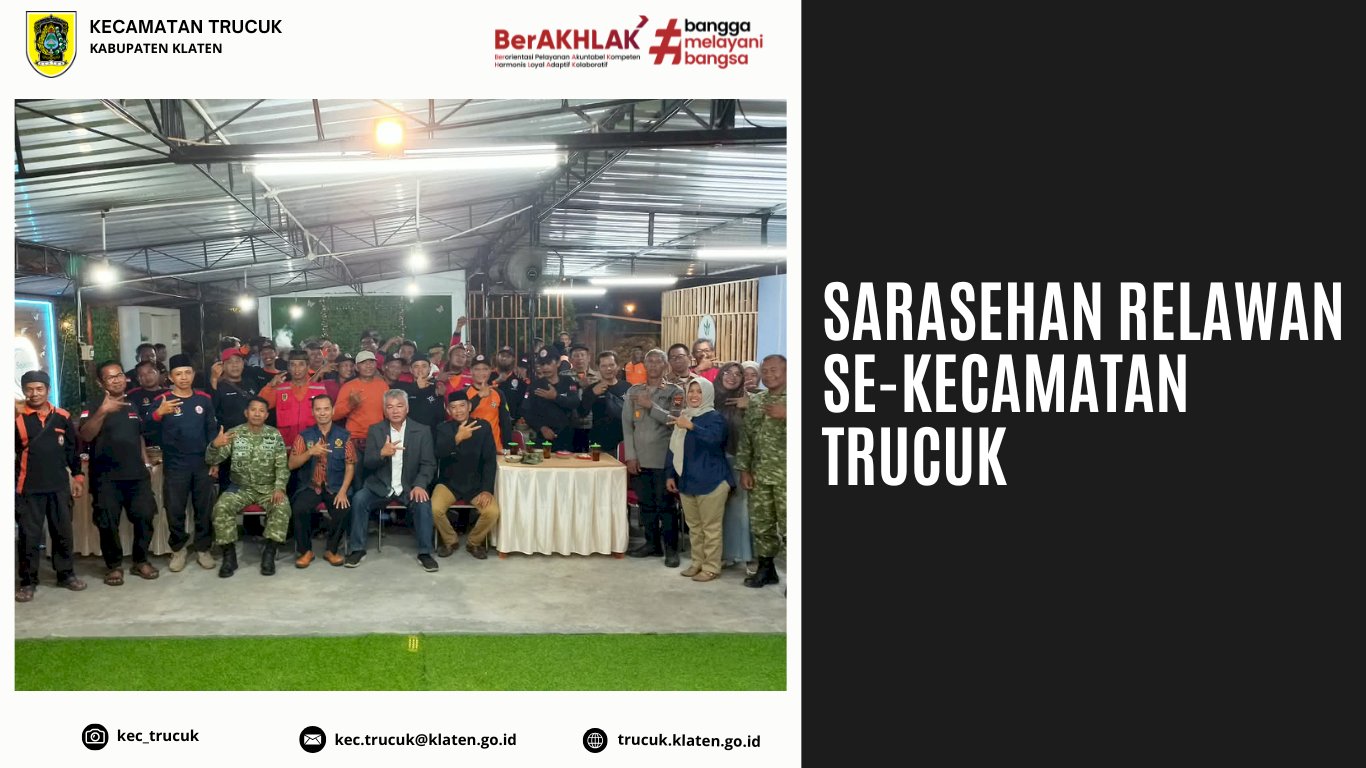 Perkuat Sinergi Penanganan Bencana, Kecamatan Trucuk Gelar Sarasehan Relawan se-Kecamatan